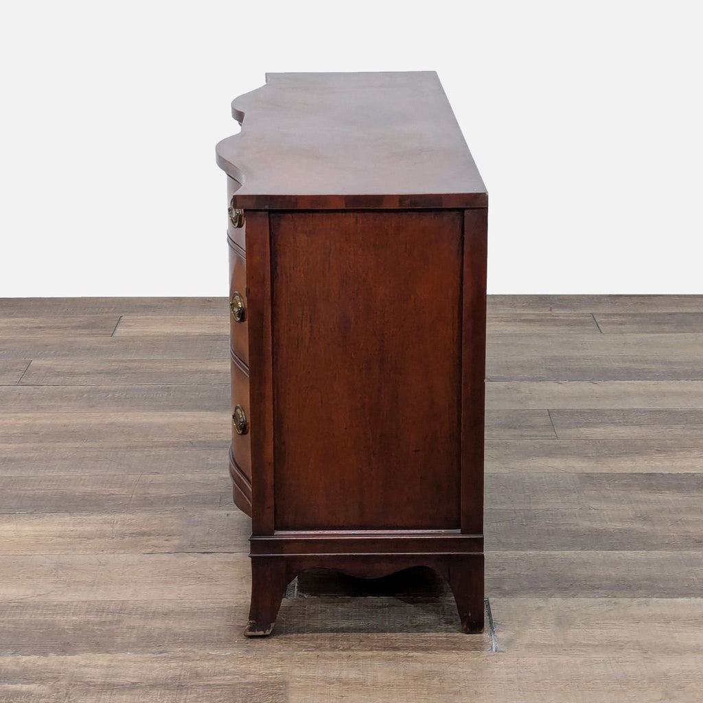 Drexel Mahogany Serpentine 9-Drawer Dresser