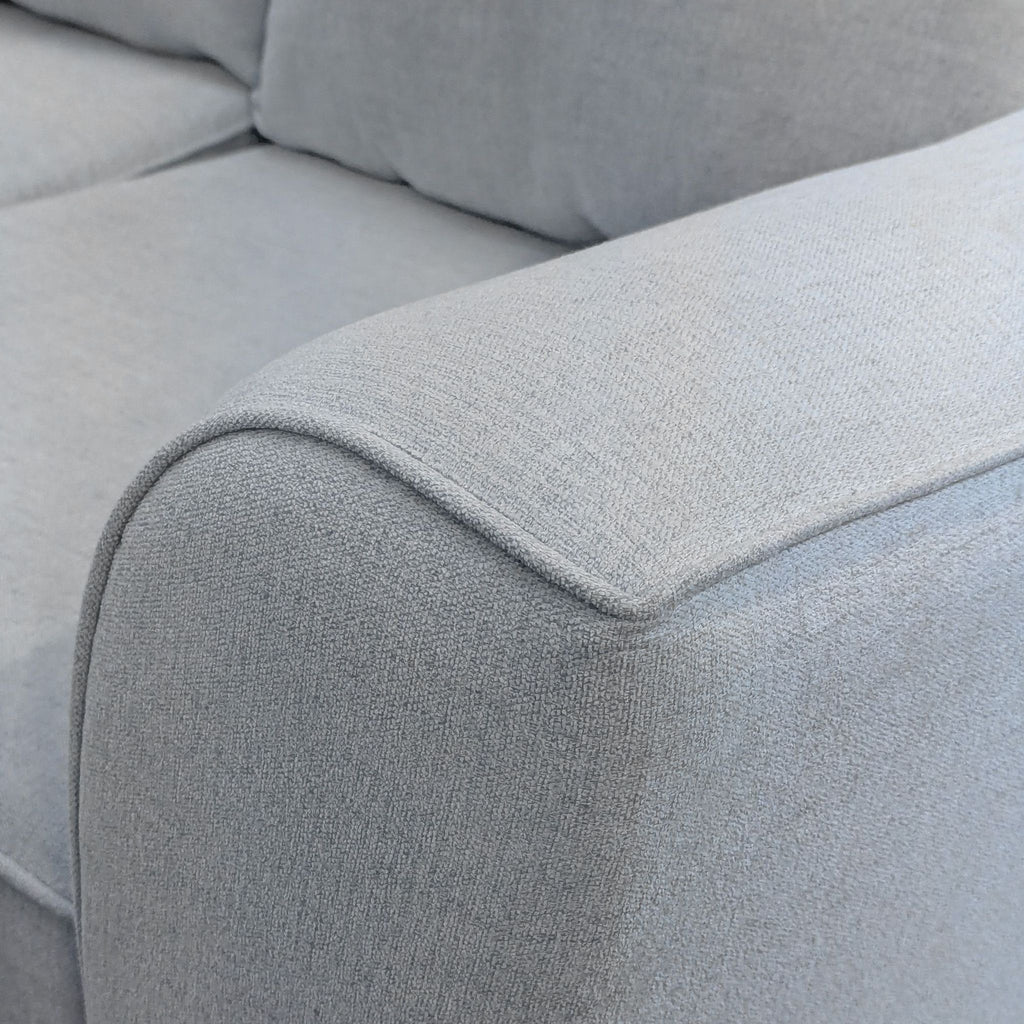 Living Spaces 3-Seat Sofa in Light Beige Fabric