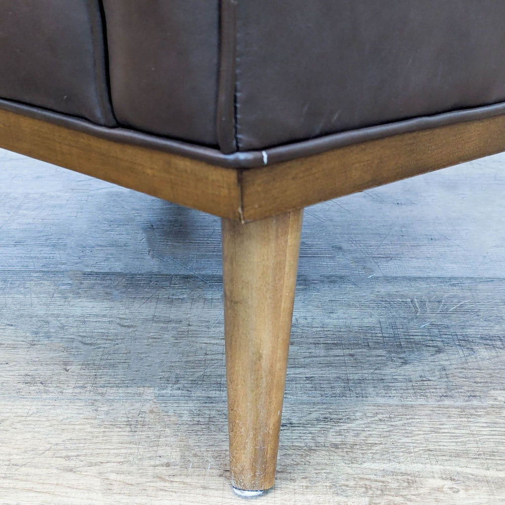 Mid-Century Style Leather Lounge Chair