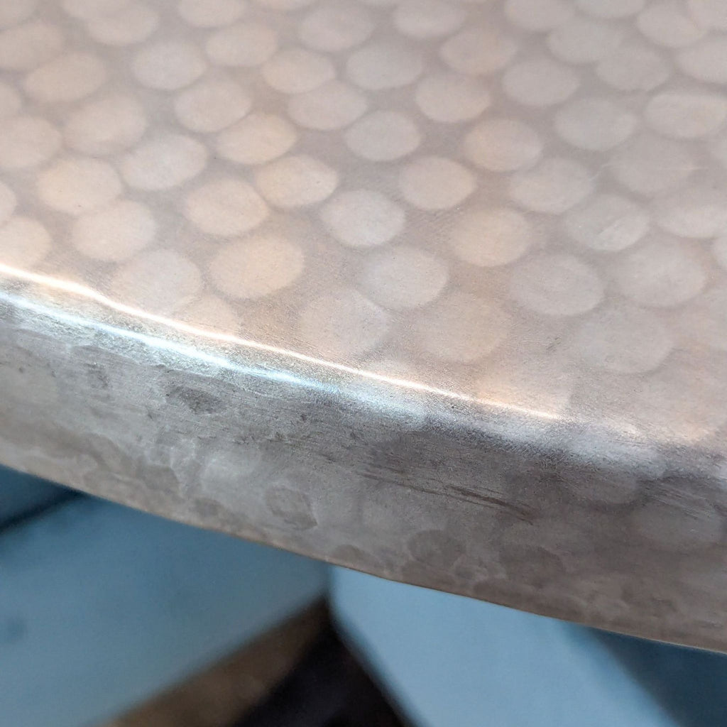 Kravet Furniture 7-Piece Oval Dining Set with Blue Velvet Chairs