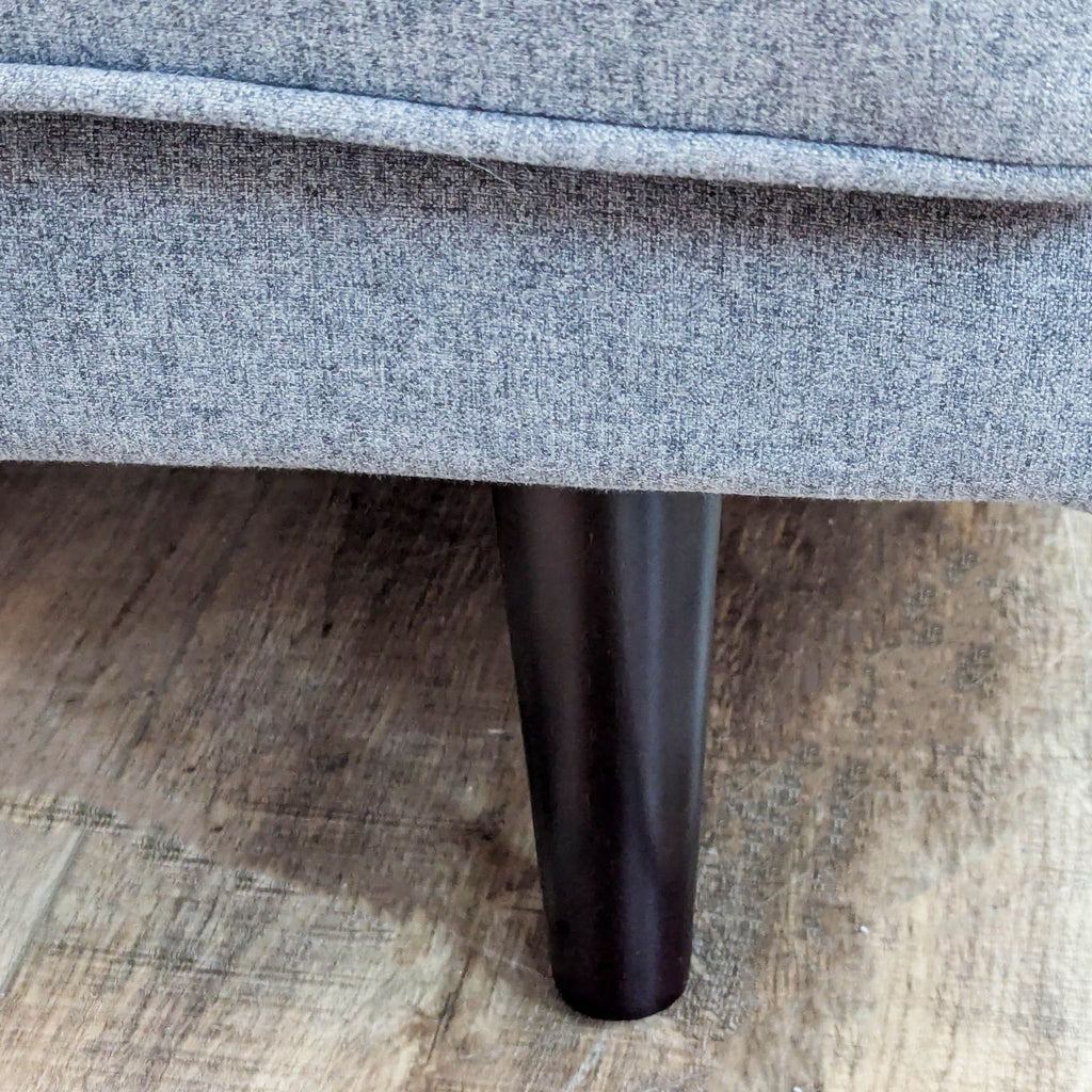 Modern Gray Sleeper Sofa with Tufted Back and Cushions