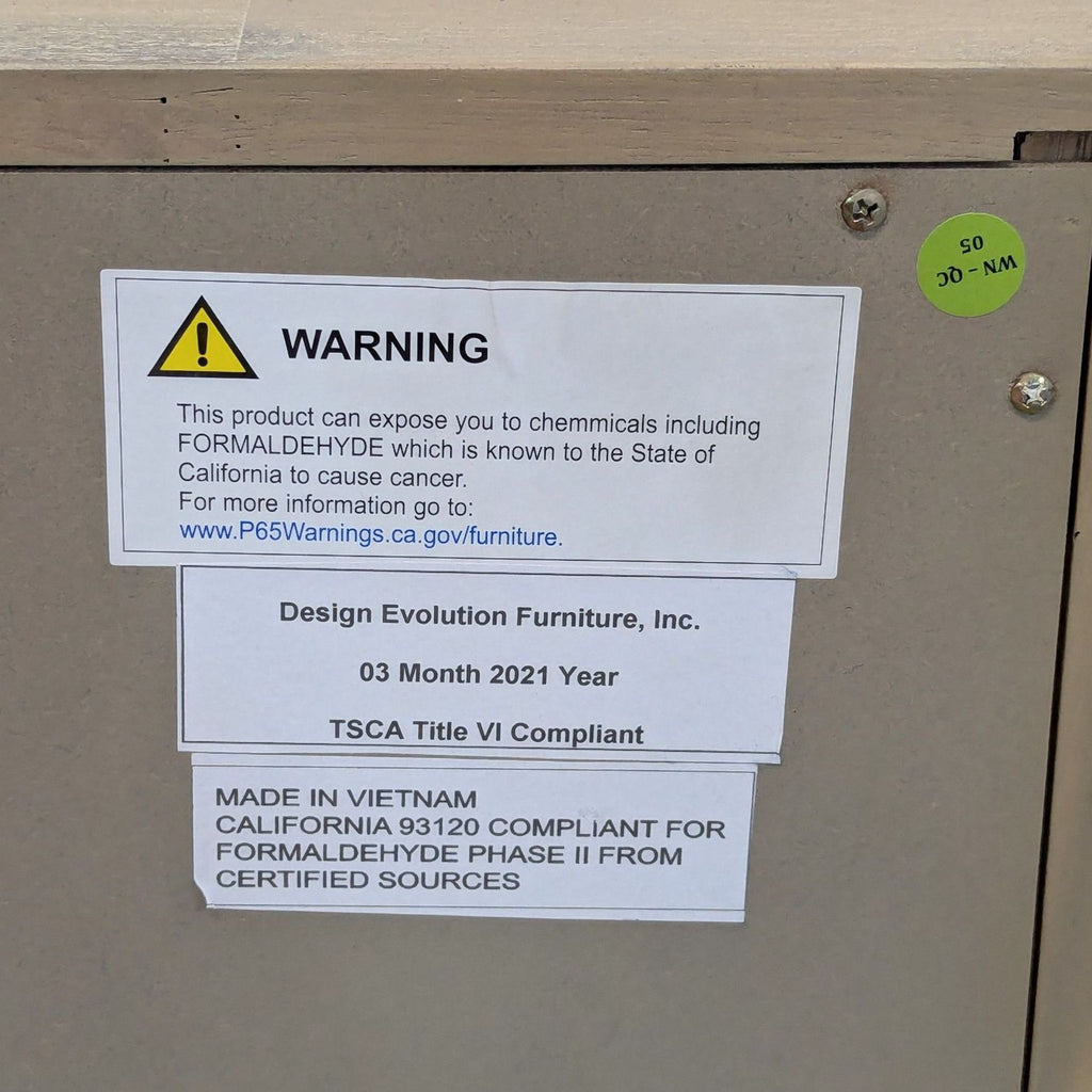 Design Evolution Furniture 5-Drawer Modern Wood Dresser