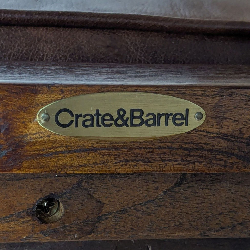 Crate & Barrel Blake Chair & Ottoman