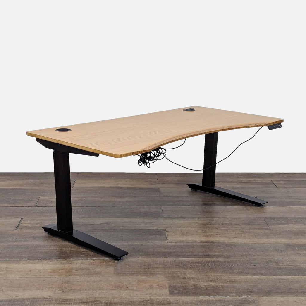 Fully Jarvis 60” Bamboo Top Adjustable Height Standing Desk