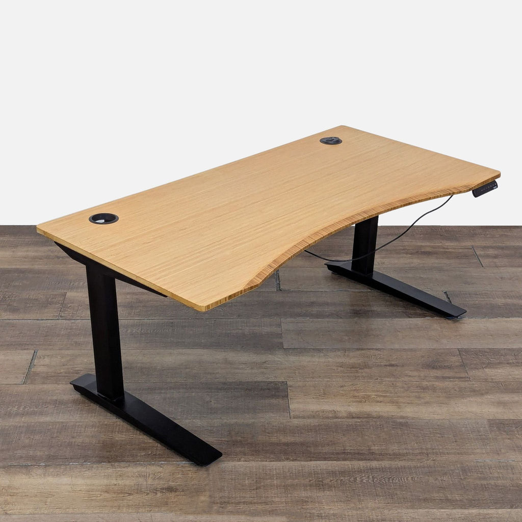 Fully Jarvis 60” Bamboo Top Adjustable Height Standing Desk
