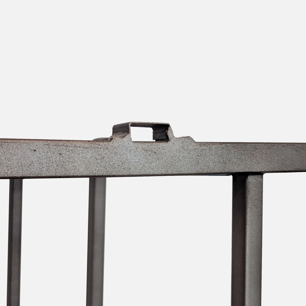 Modern Industrial Metal and Wood Bookshelf