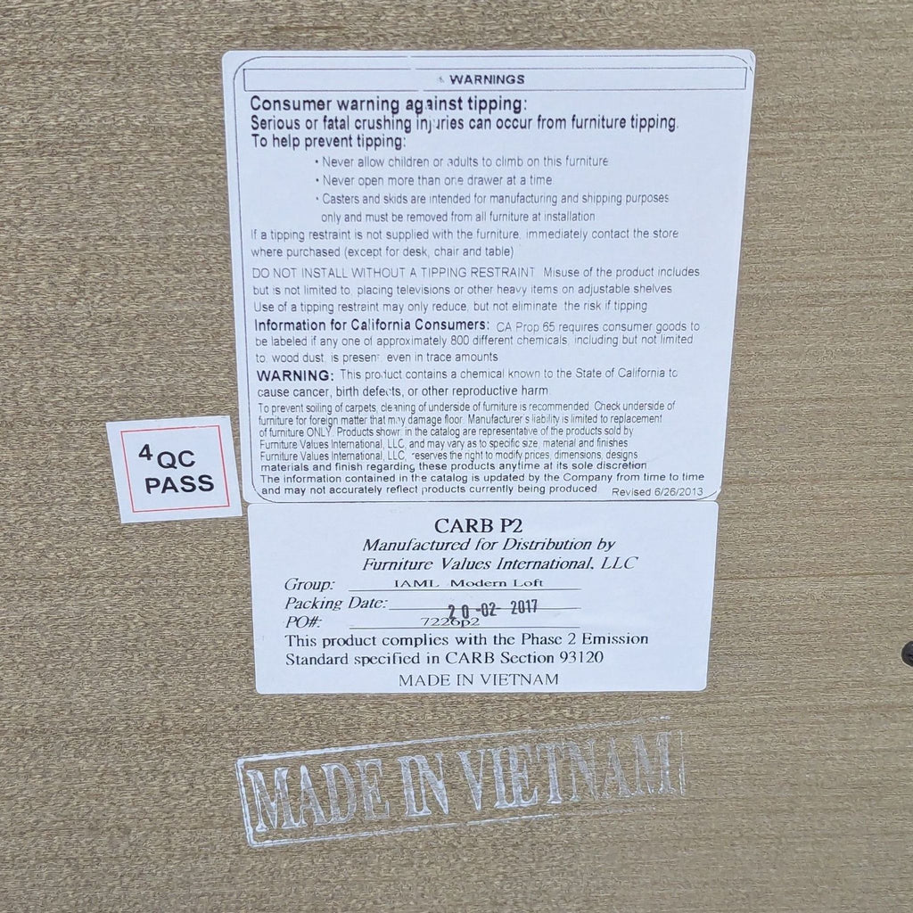 Aspen Home Modern Rustic 6-Drawer Dresser