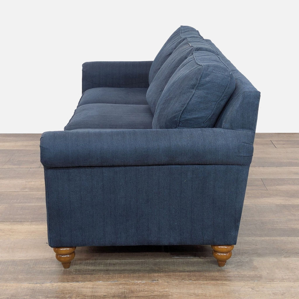 La-Z-Boy Classic 3-Seat Blue Fabric Sofa