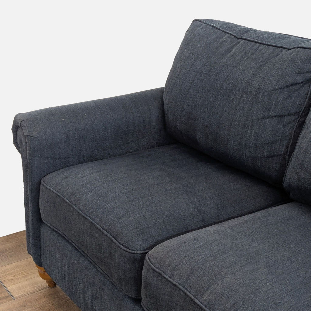 La-Z-Boy Classic 3-Seat Blue Fabric Sofa