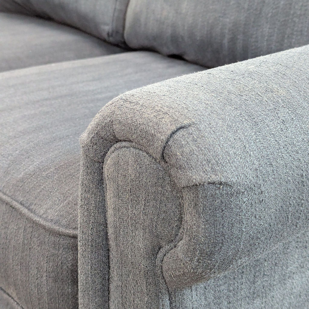 La-Z-Boy Classic 3-Seat Blue Fabric Sofa