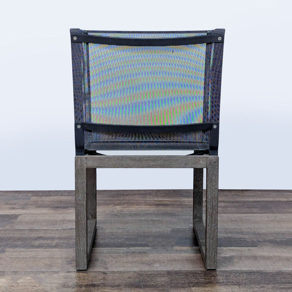 Restoration Hardware Aegean Teak and Mesh Outdoor Dining Chair