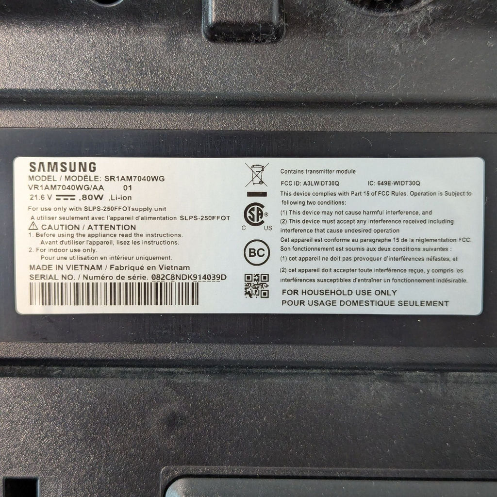 Samsung CycloneForce Robot Vacuum Cleaner with Remote, Charger & Dock - Accepted Offer (44.44% discount)