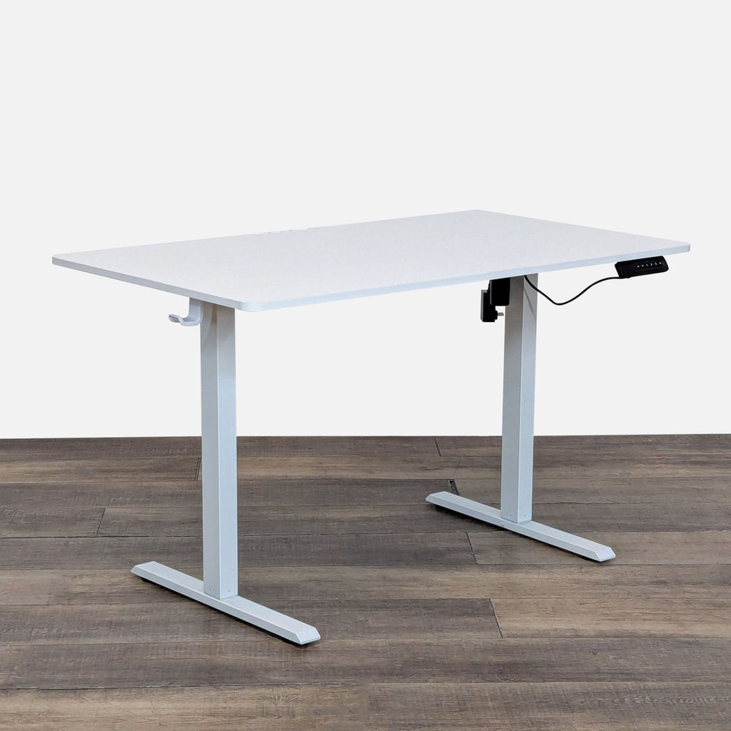 Bestqi Innovation Electric Height Adjustable Standing Desk – White