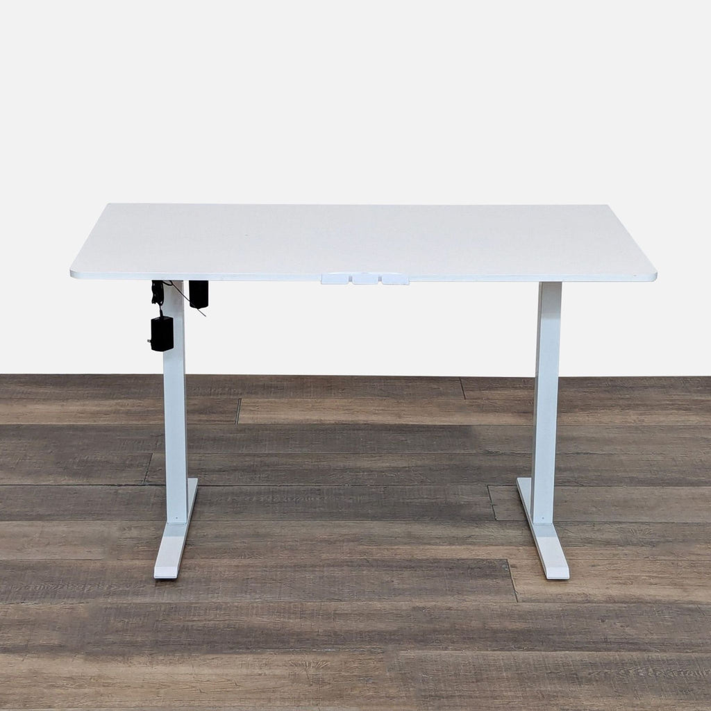Bestqi Innovation Electric Height Adjustable Standing Desk – White