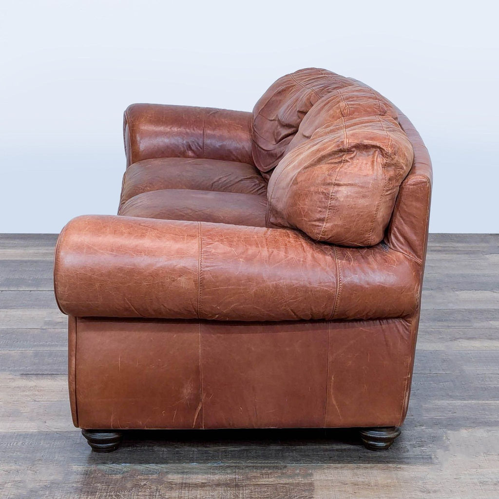 Classic 3-Seat Leather Couch