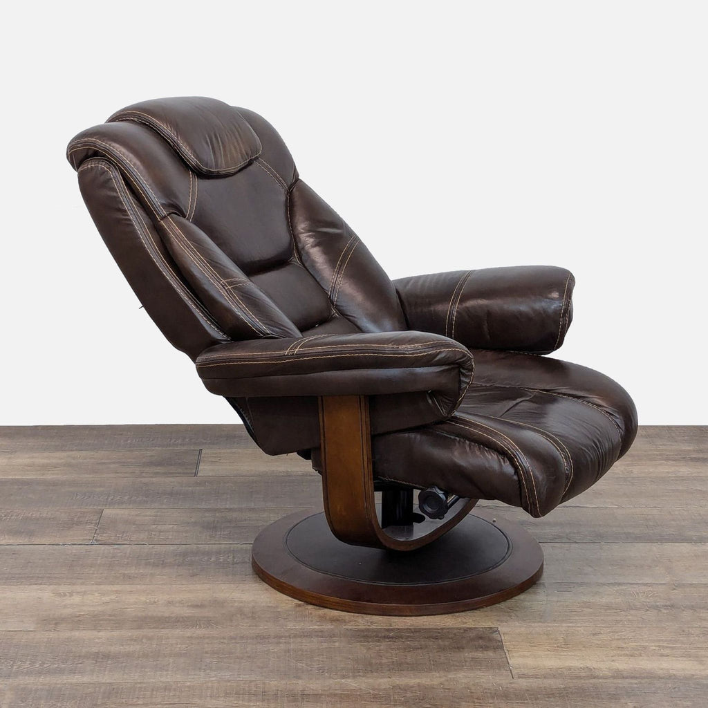 Macy’s Retro Leather Lounge Chair