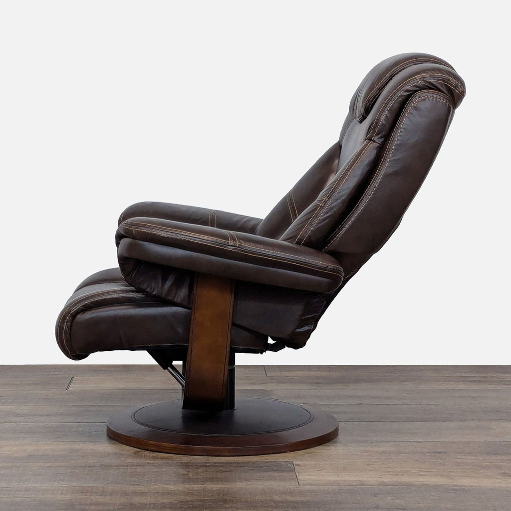 Macy’s Retro Leather Lounge Chair