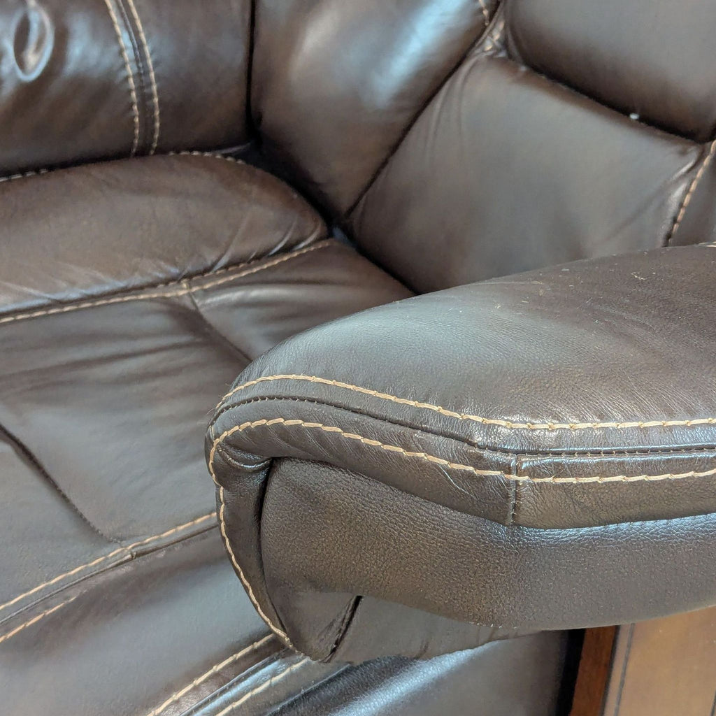 Macy’s Retro Leather Lounge Chair