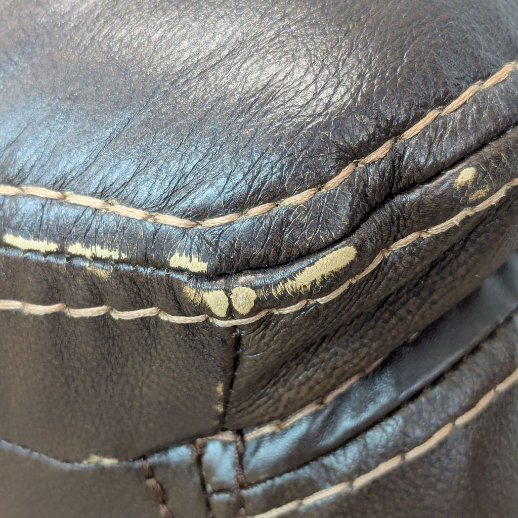 Macy’s Retro Leather Lounge Chair