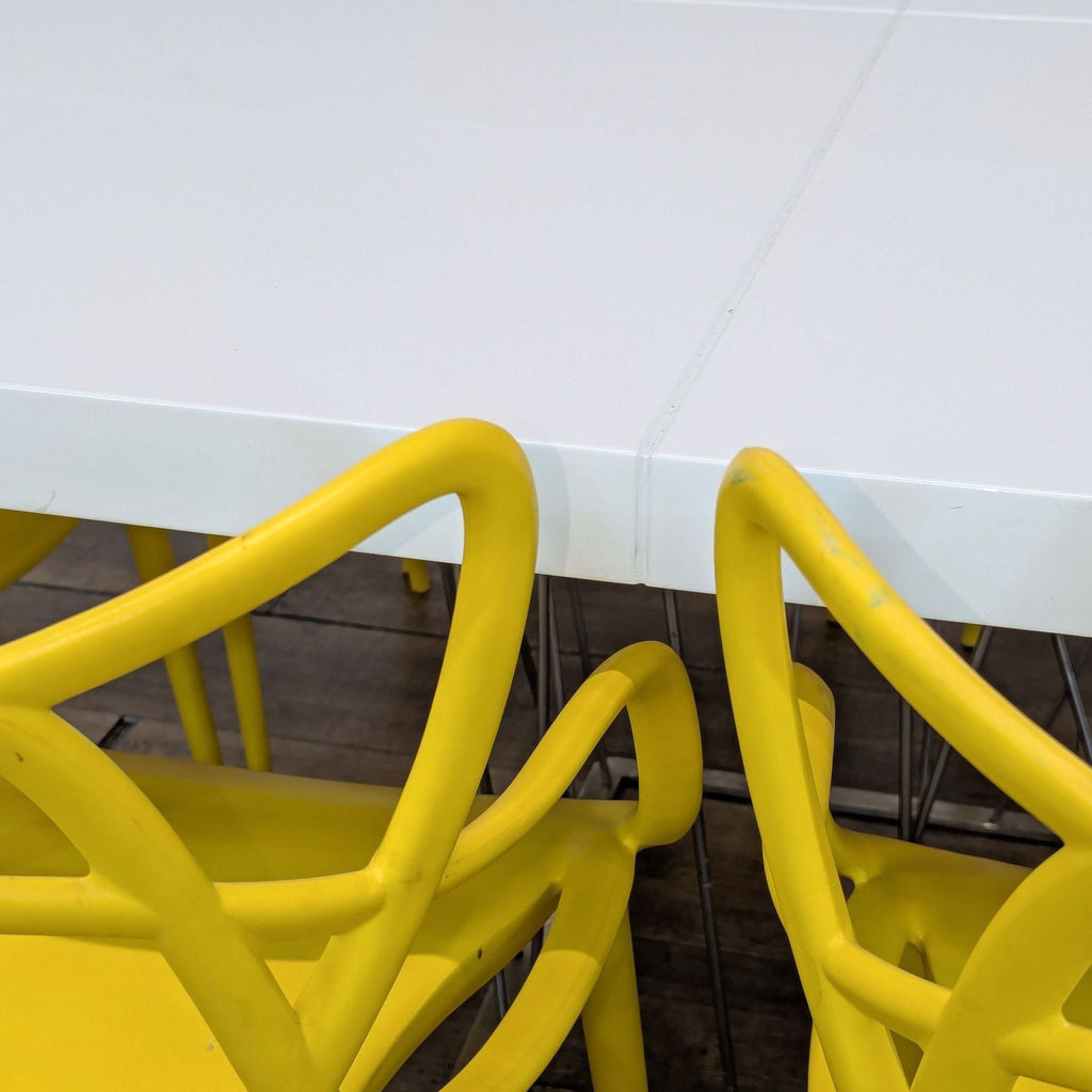 Modloft Modern Dining Table with 8 Kartell Masters Lookalike Chairs