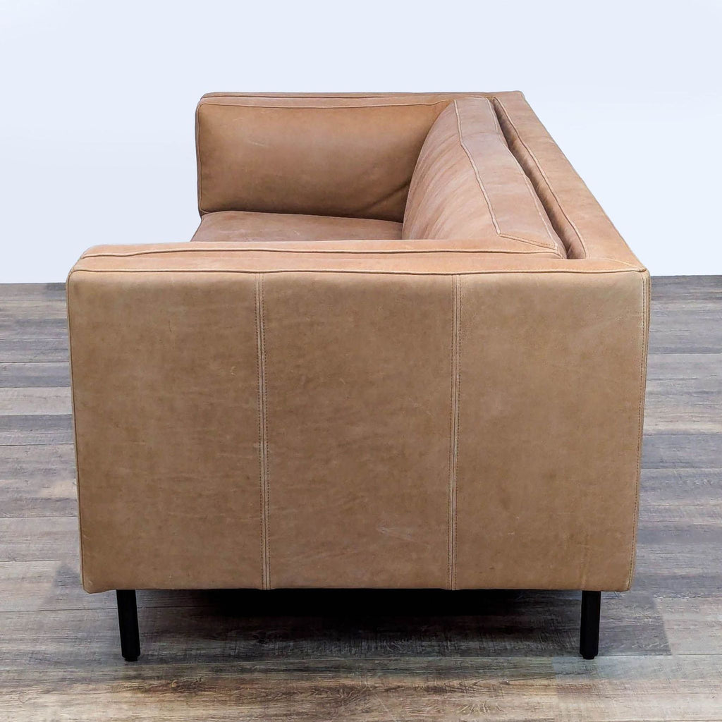 Arhaus Malta Modern Leather Sofa