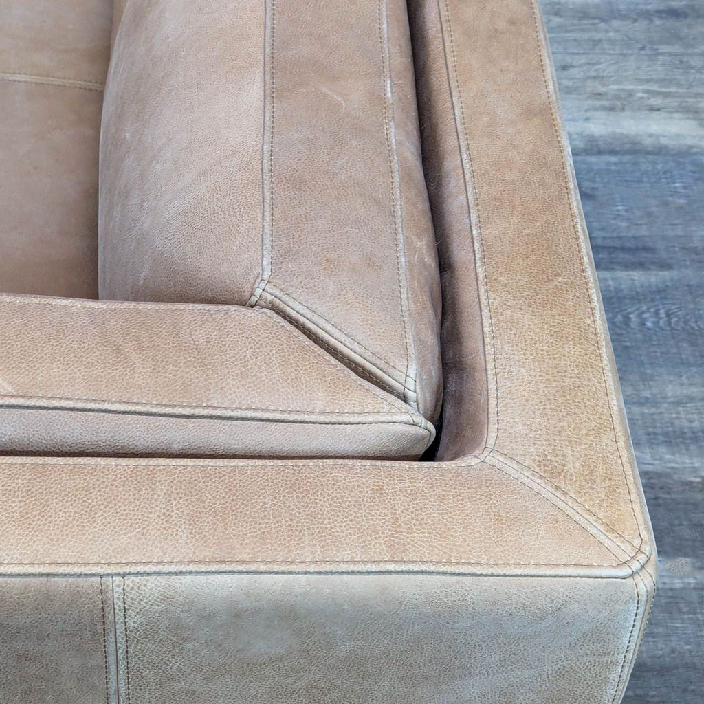 Arhaus Malta Modern Leather Sofa