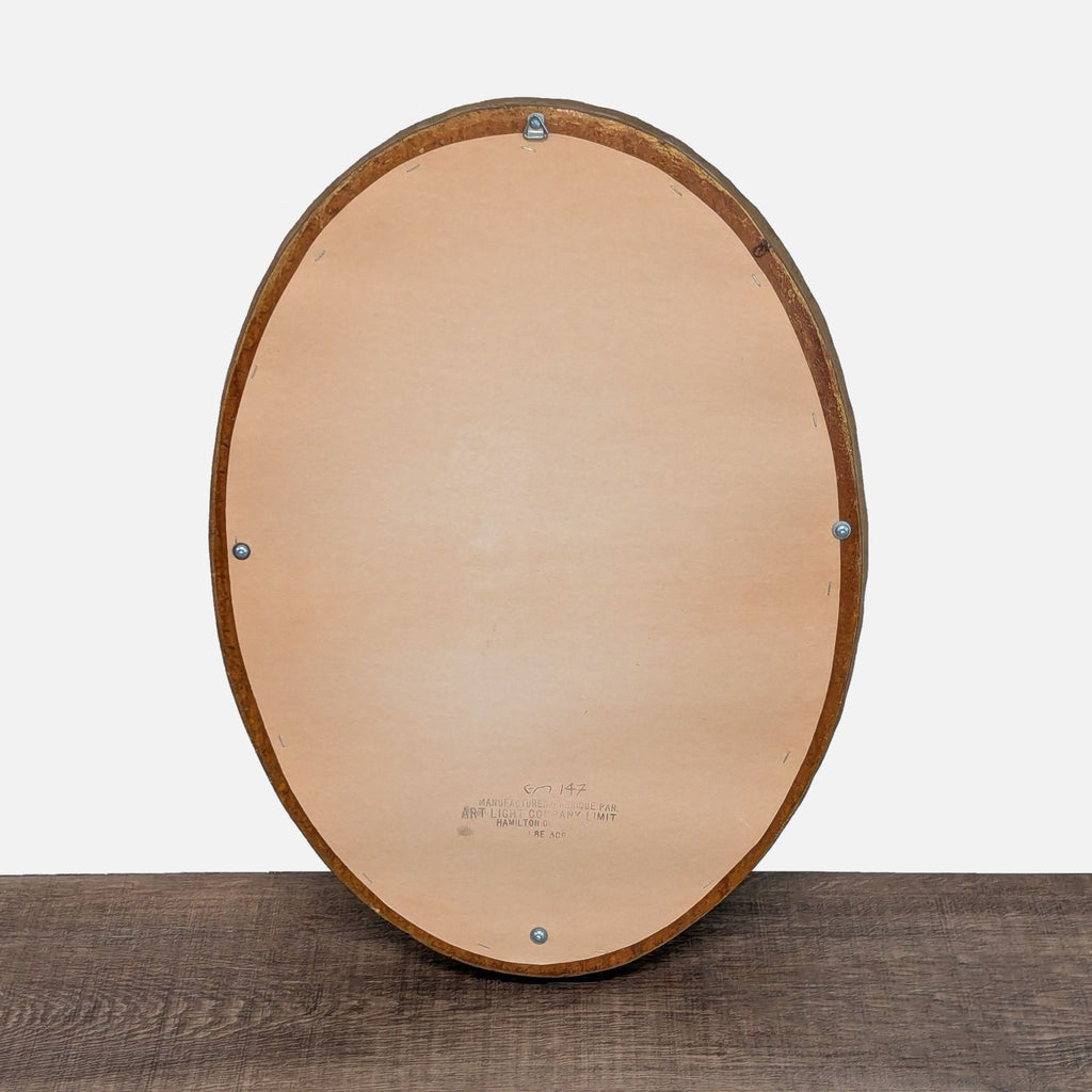 Art Light Company Carved Oval Mirror