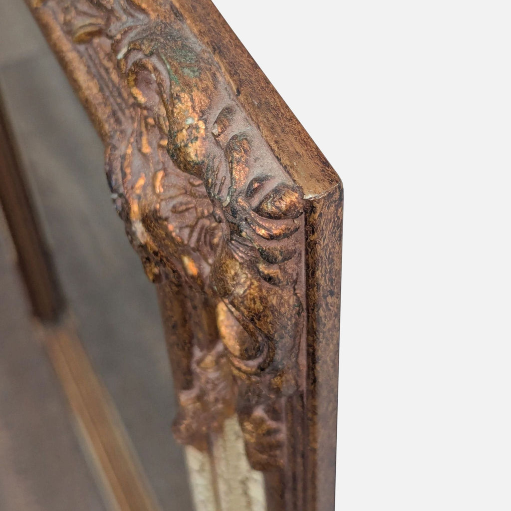 Antiqued Gold and Cream Wall Mirror