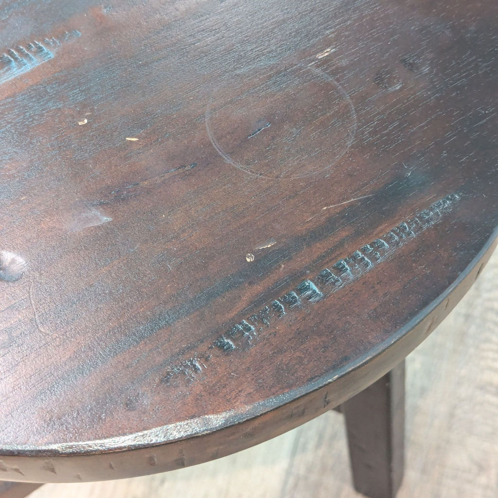 Wooden Stool in Espresso Finish