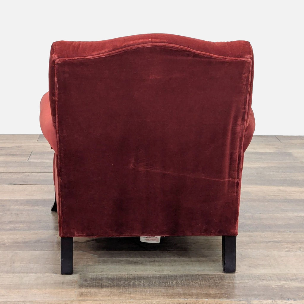 Crate and Barrel Classic Lounge Chair and Ottoman