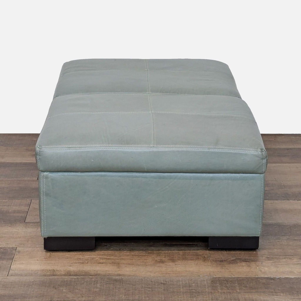 Leather Storage Ottoman