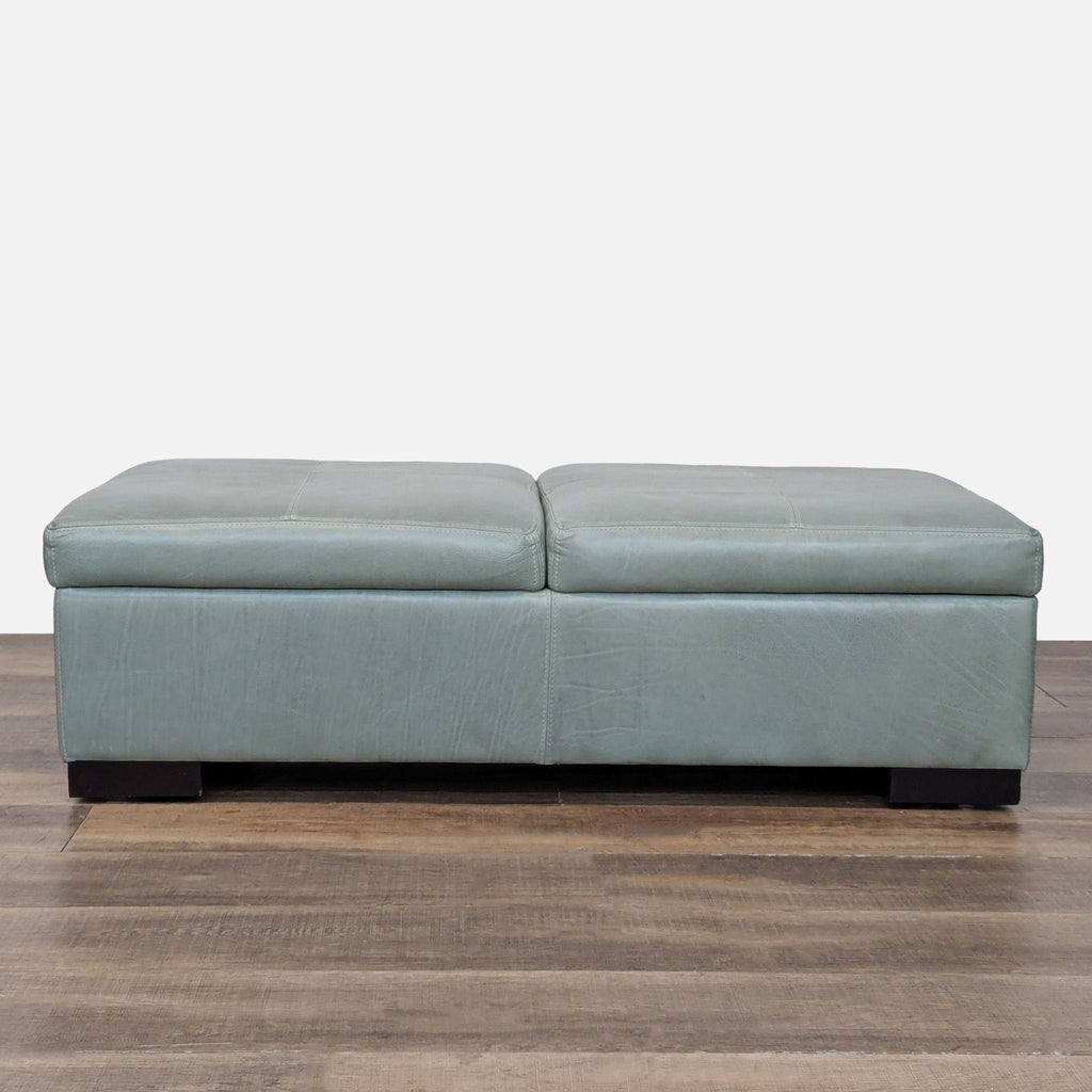 Leather Storage Ottoman