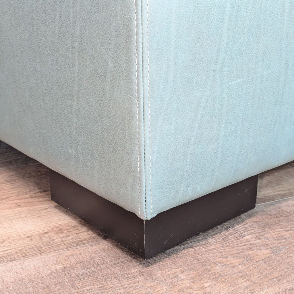 Leather Storage Ottoman