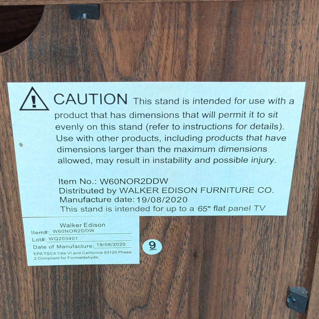 Walker Edison Two Door Media Cabinet