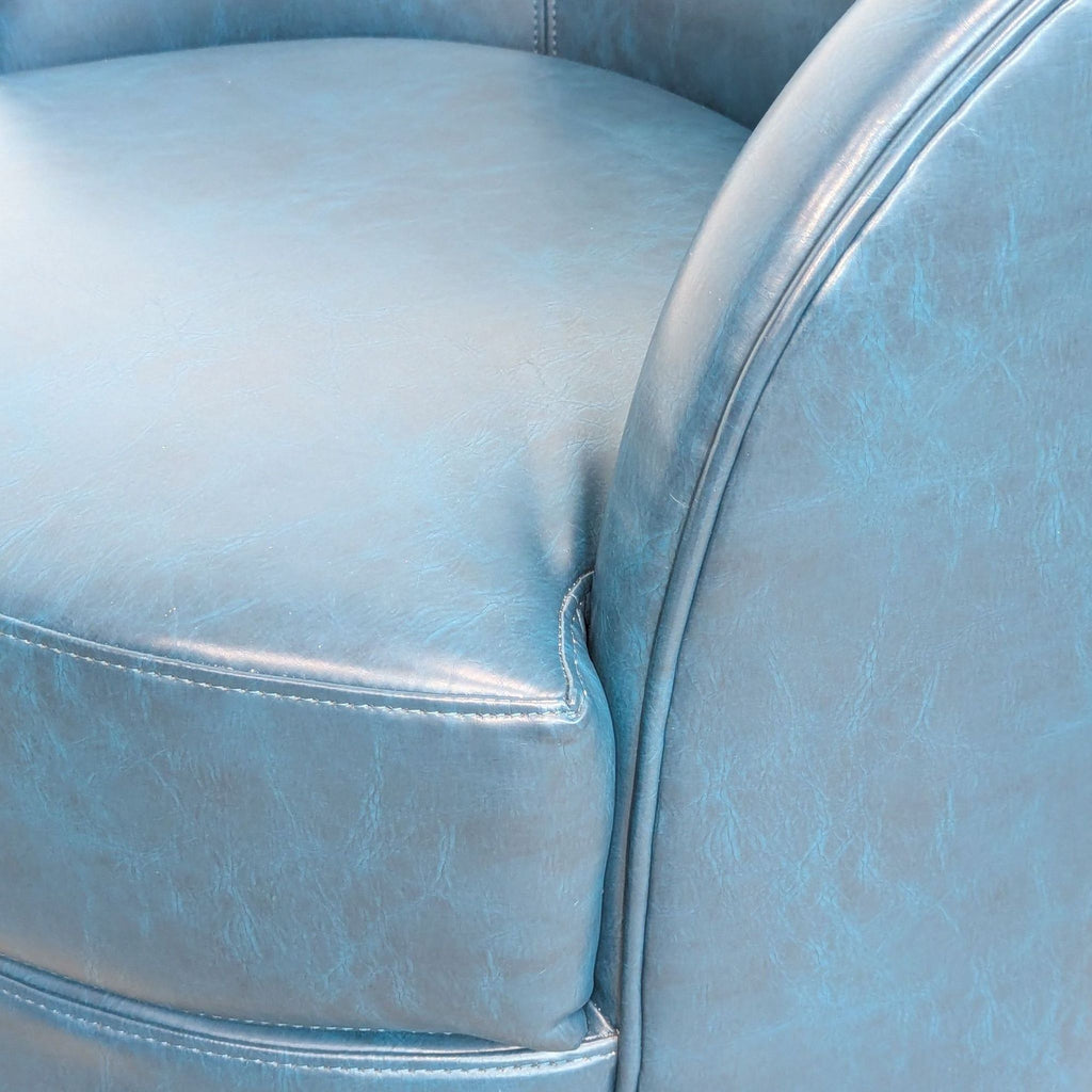 Transitional Swivel Barrel Chair