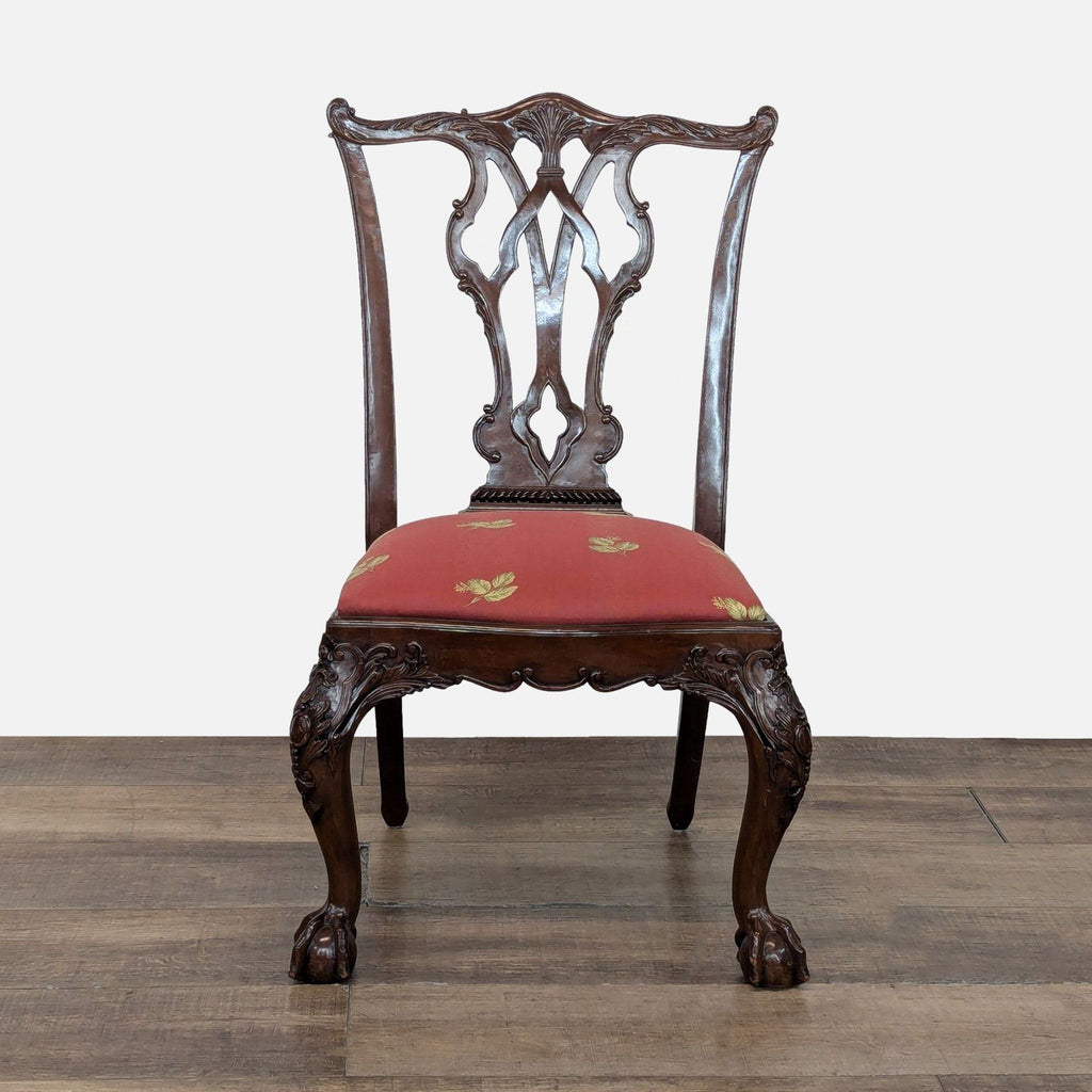 Vintage Henredon Set of Eight English Chippendale Dining Chairs