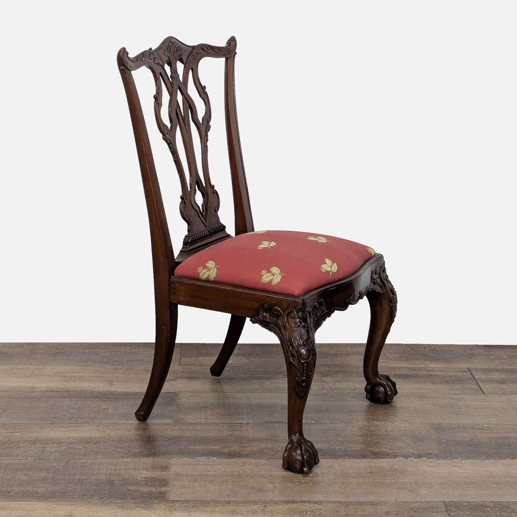 Vintage Henredon Set of Eight English Chippendale Dining Chairs