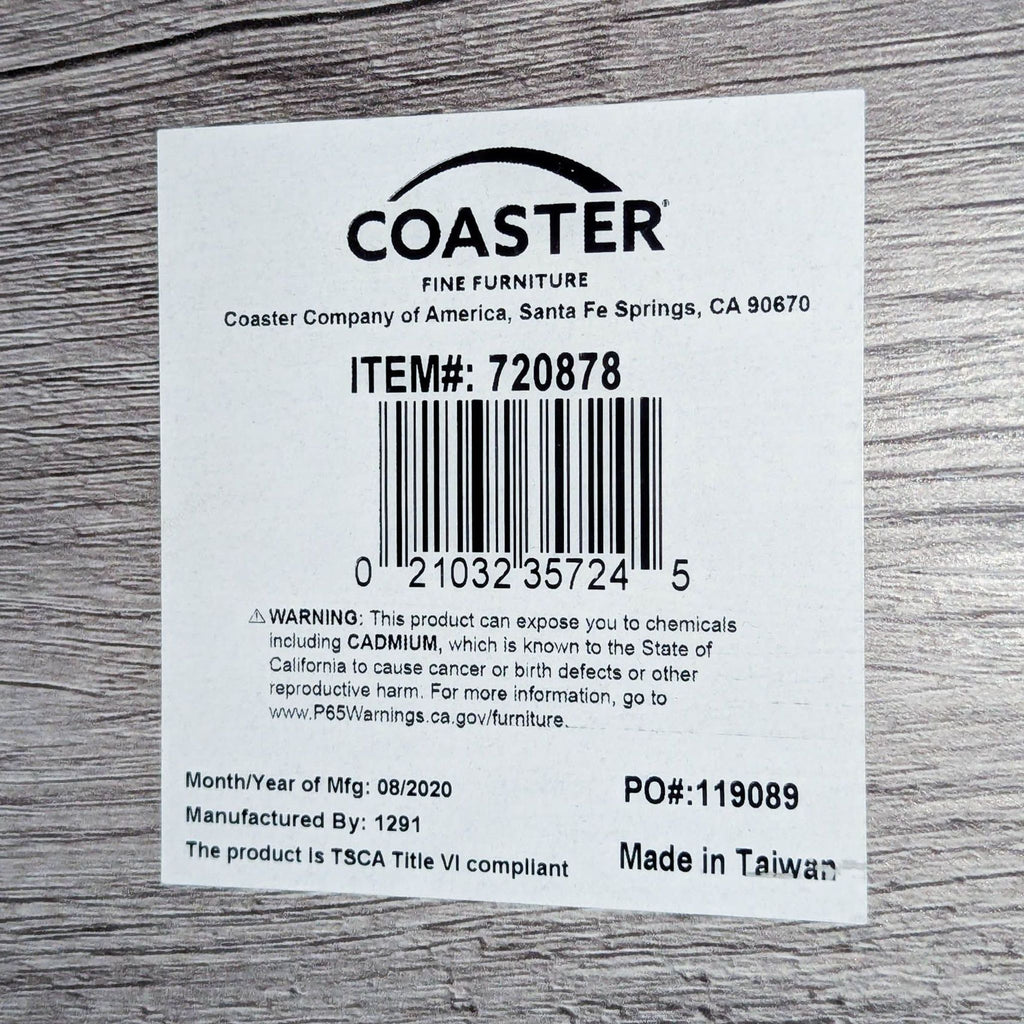 Coaster Furniture Dinard Coffee Table with Shelf