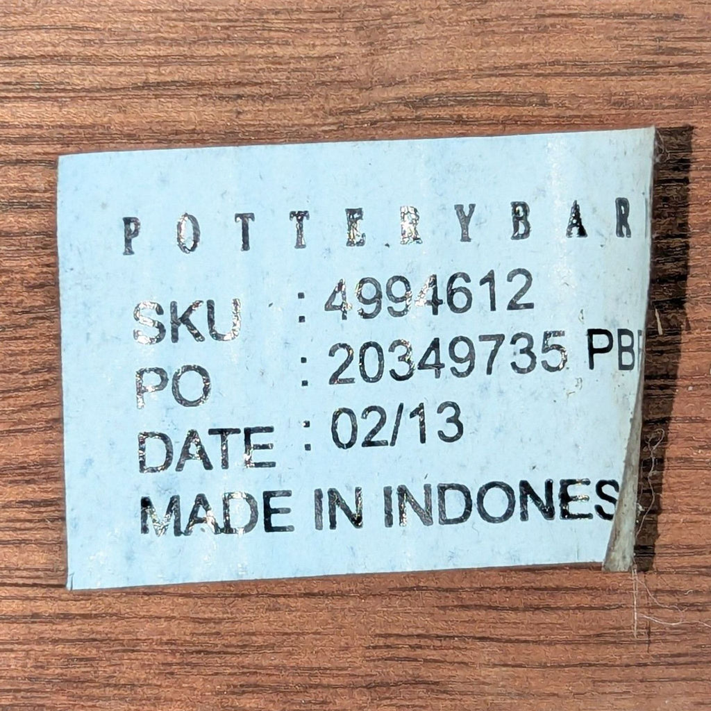 Pottery Barn Chatham Mahogany Outdoor Chair