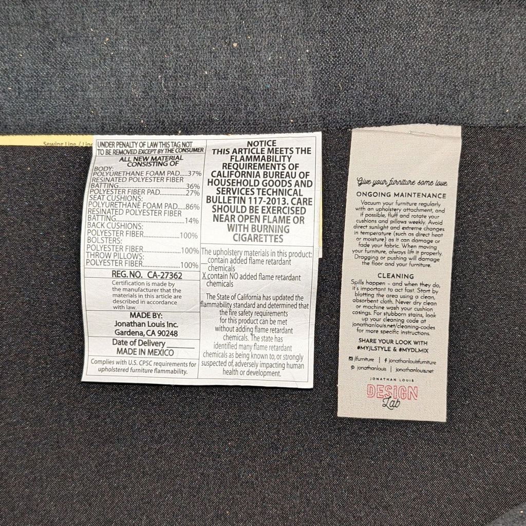 Jonathan Louis Large Modern Sectional Sofa with Chaise