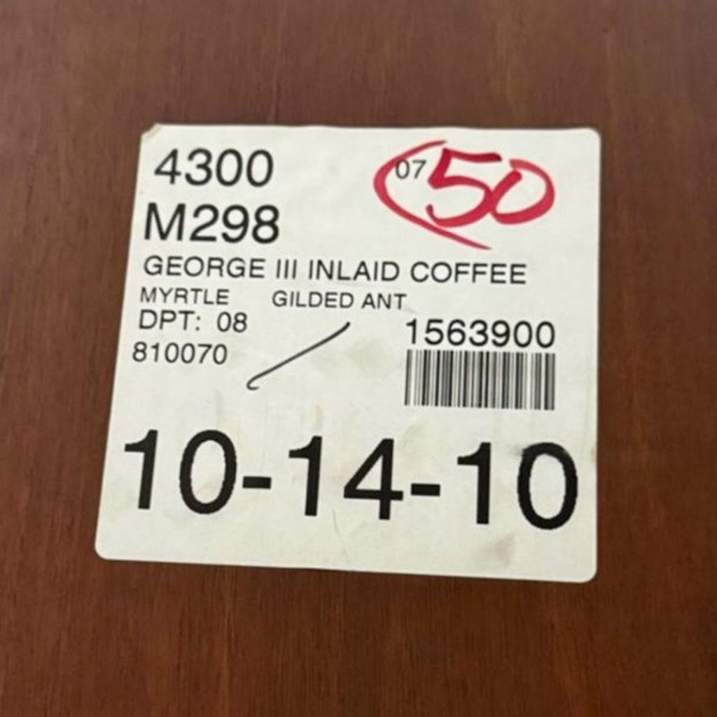 George III Style Inlaid Coffee Table