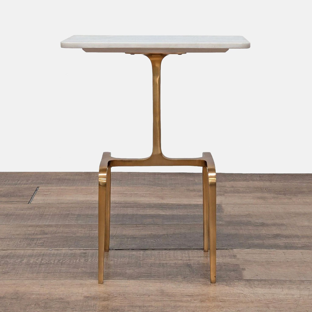 CB2 Oxford Marble Side Table