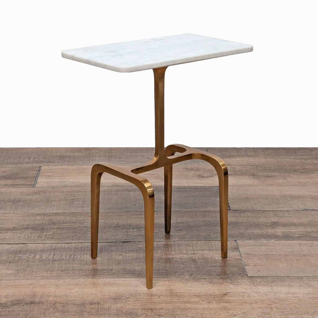 CB2 Oxford Marble Side Table