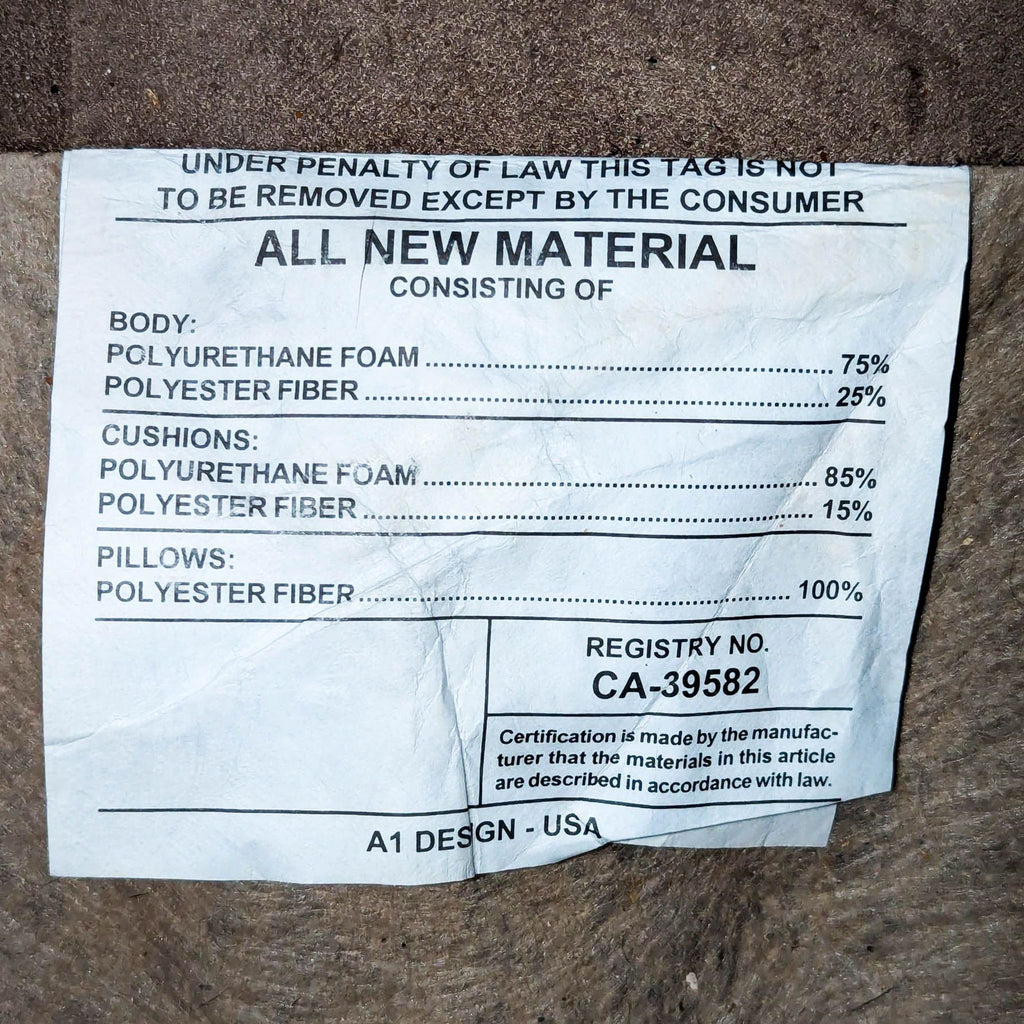 Transitional Brown Microfiber Loveseat with Cushions