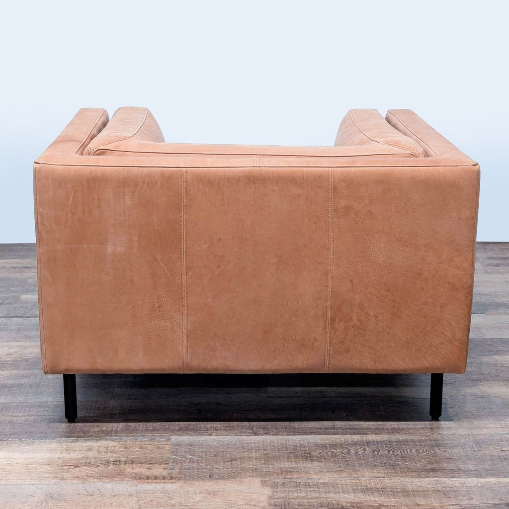 Arhaus Leather Modern Club Chair