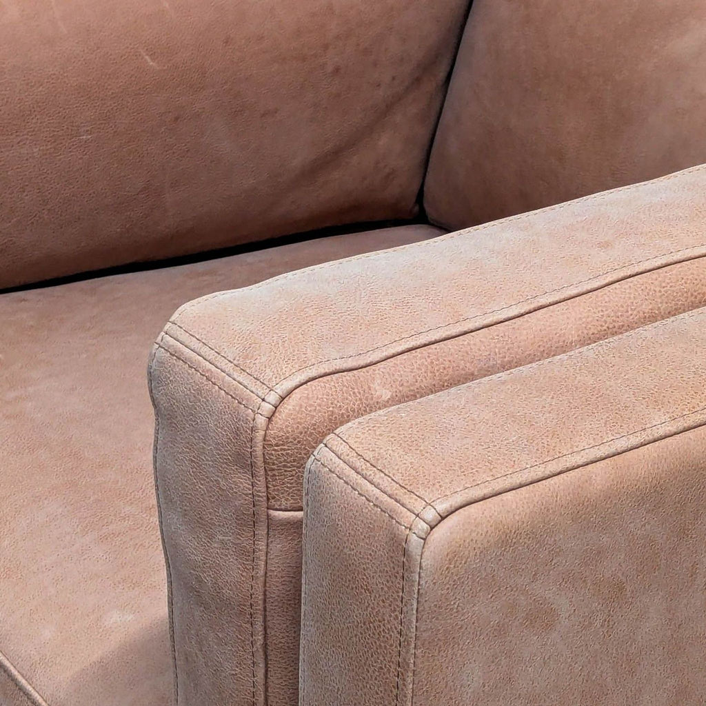 Arhaus Leather Modern Club Chair