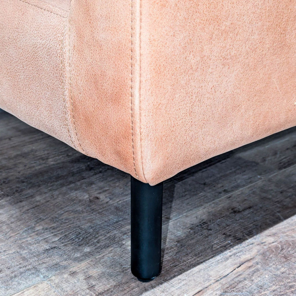 Arhaus Leather Modern Club Chair