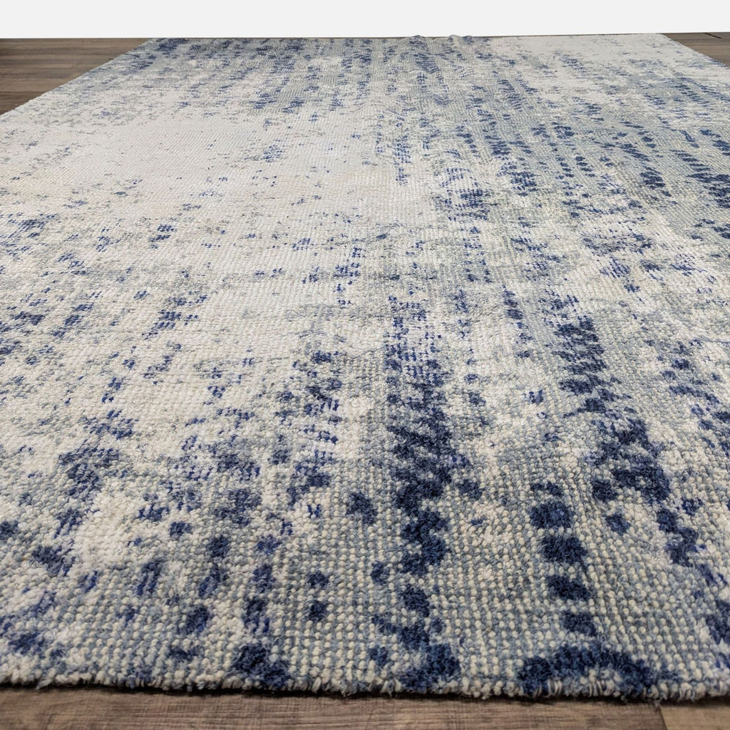 West Elm Distressed Foliage 9x12 Area Rug in Moonstone