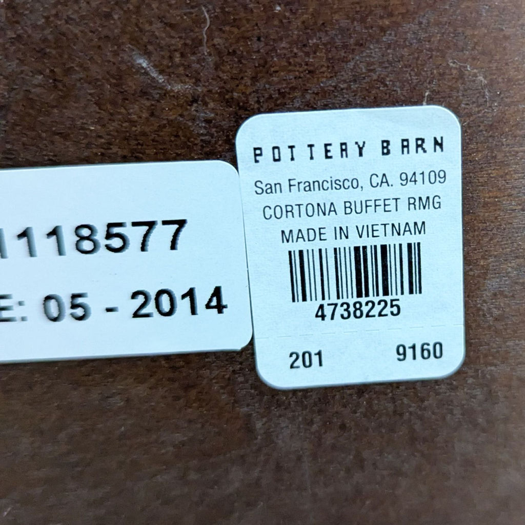 Pottery Barn Cortona Buffet/Media Console