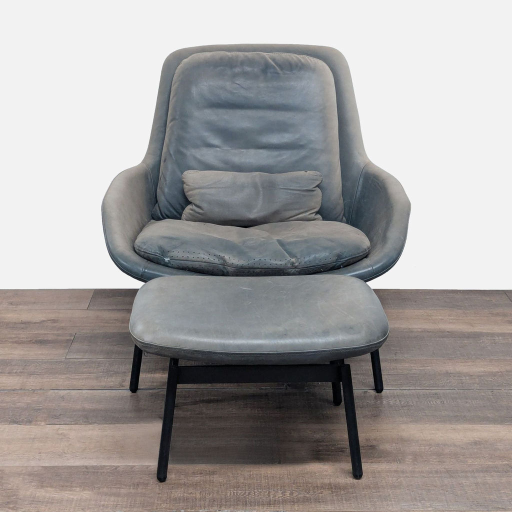 Blu Dot Field Modern Lounge Chair and Ottoman